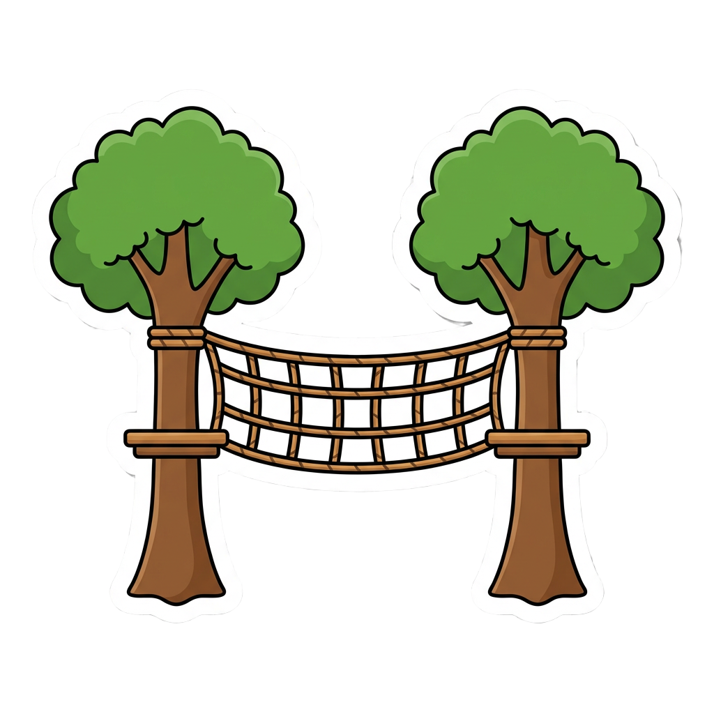 Filets dans les arbres